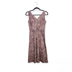 J.‎ Crew Plum Floral Sleeveless Dress Size 6